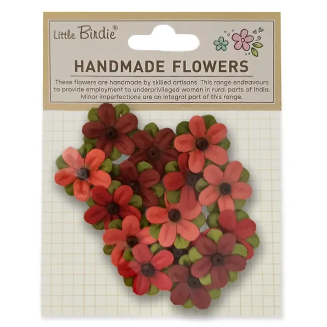 Lavinia-Stamps Juno Papierblumen Ruby Aura 15 Stück