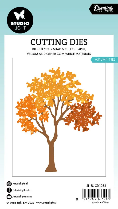 StudioLight Essentials Autumn Tree Stanzschablone 77x96 mm