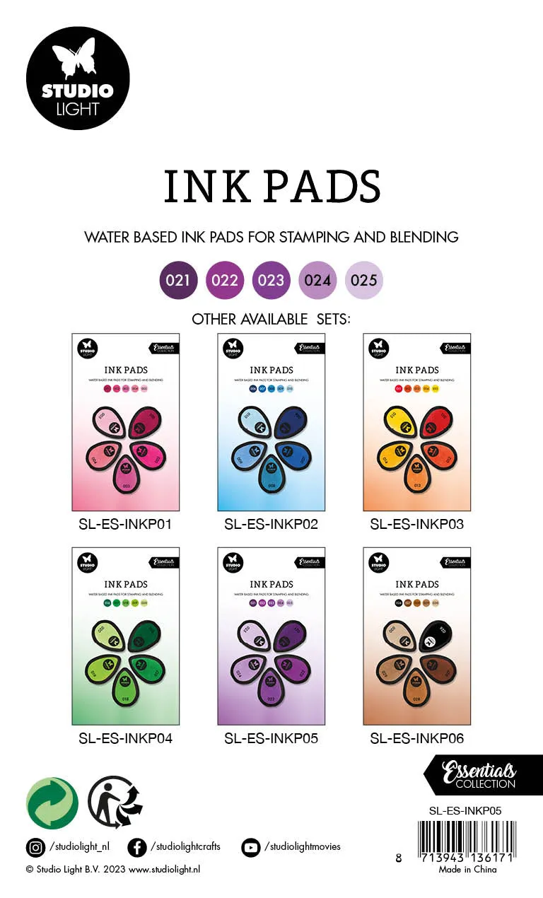 StudioLight Essentials Stempelkissen Shades of Purple wasserbasiert