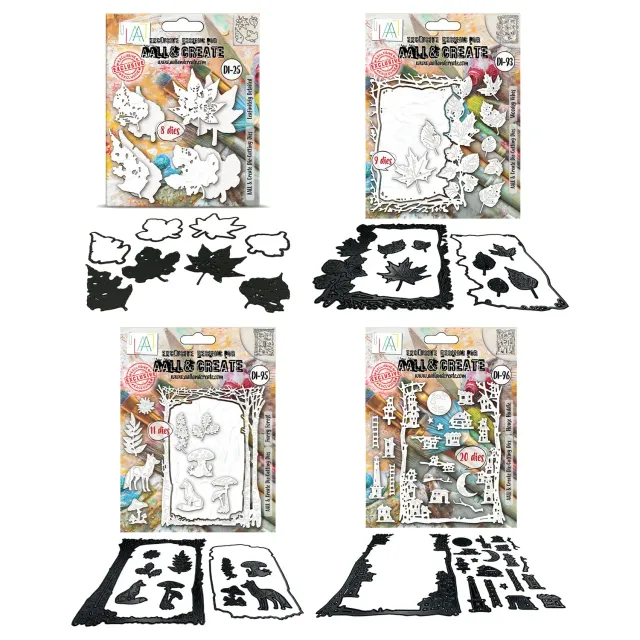 AALL and Create Woodsy Forests Stanzschablonen Bundle 4er Wald