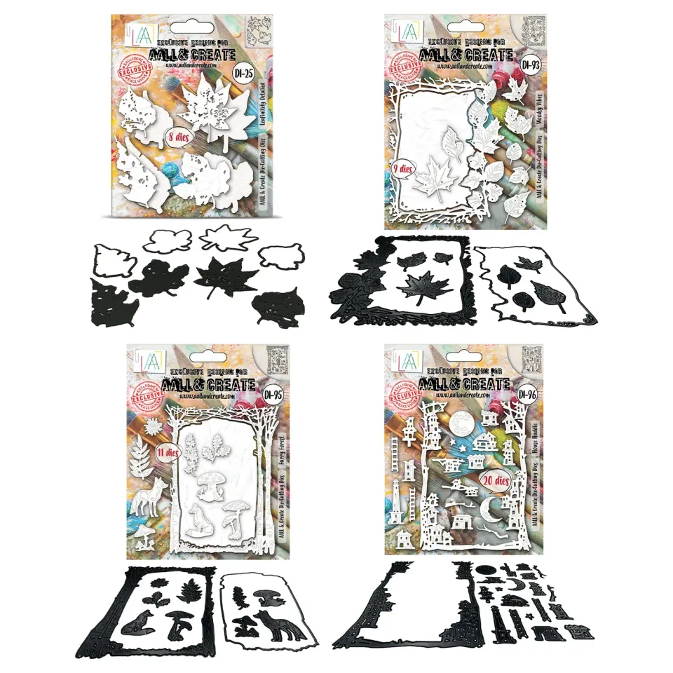 AALL and Create Woodsy Forests Stanzschablonen Bundle 4er Wald