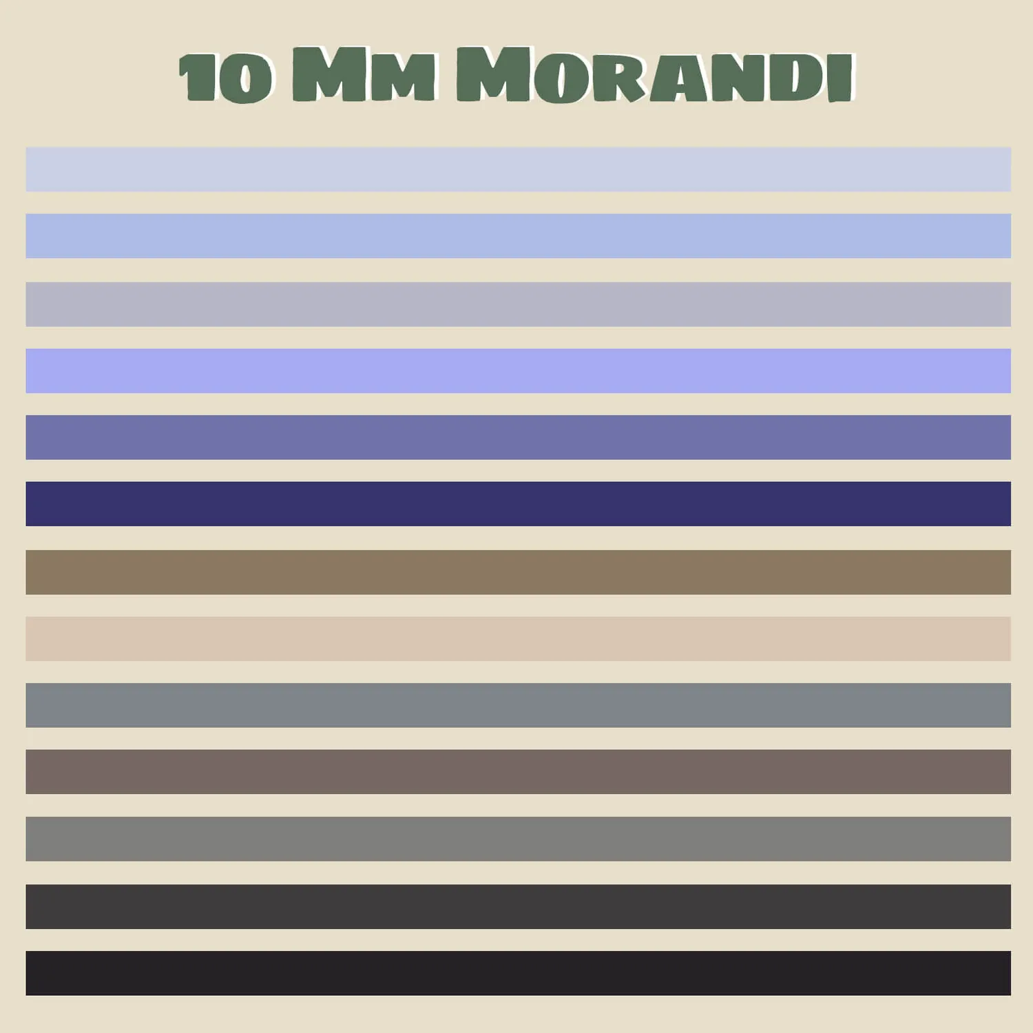Ieebee Morandi Washi Tape 39 Rollen 10 mm x 3 m