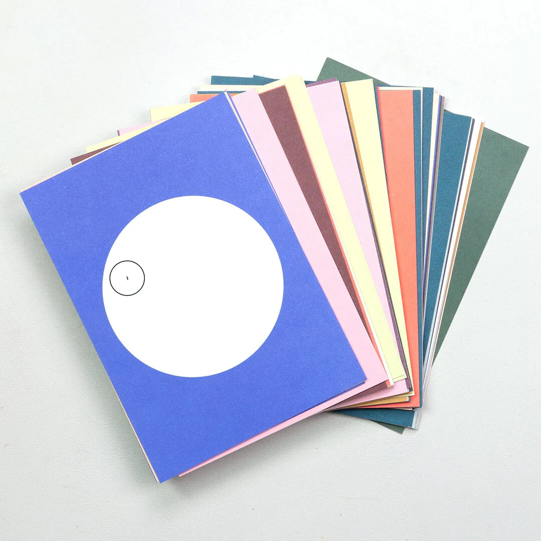 Perlenfischer Restebox Postkartenset Dot blanko