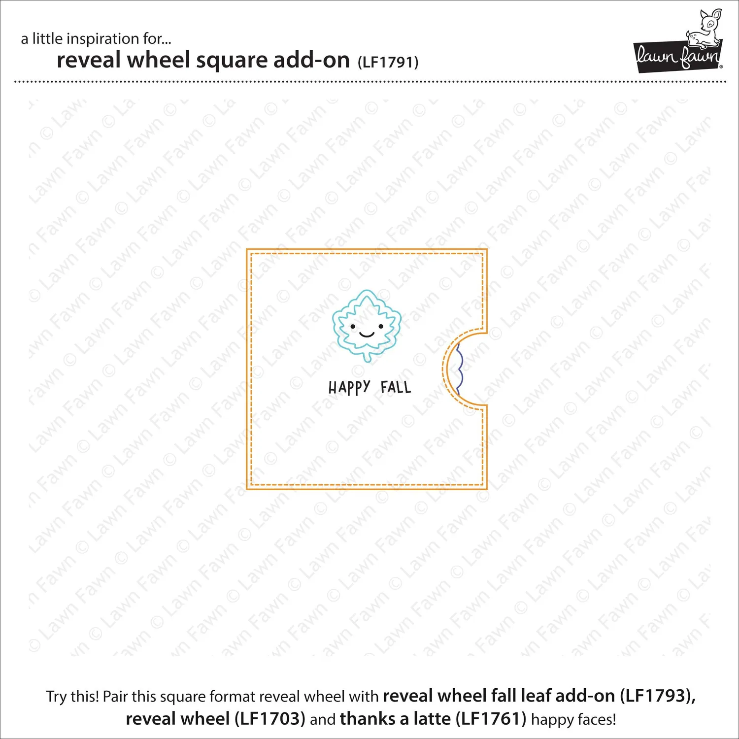 Lawn Fawn Reveal Wheel Square Add-on LF1791 Stanzen
