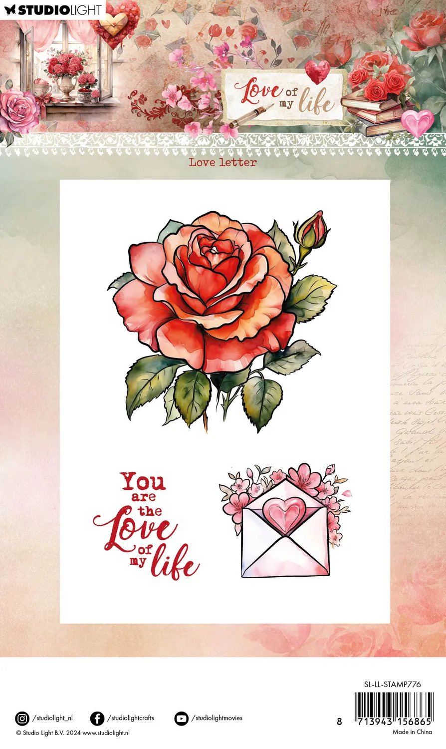StudioLight Love of my life Clear Stamp Love letter