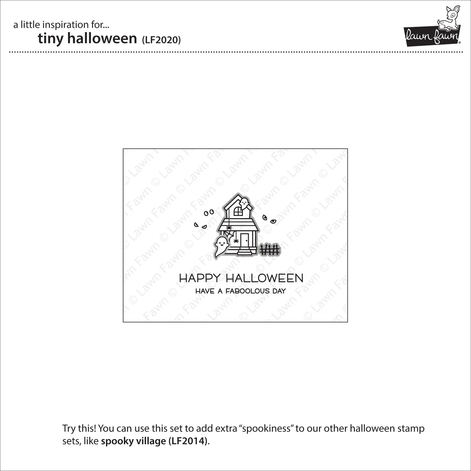 Lawn Fawn Tiny Halloween LF2020 Stempelset Mini