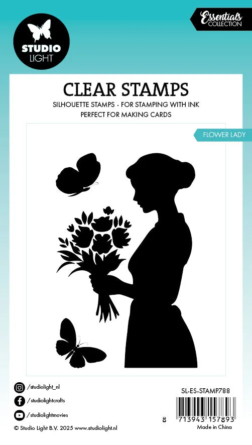 StudioLight Essentials Flower Lady Stempel 62x93mm