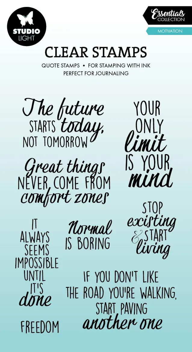 StudioLight Essentials Quotes Motivation Stempel Sprüche 91x133