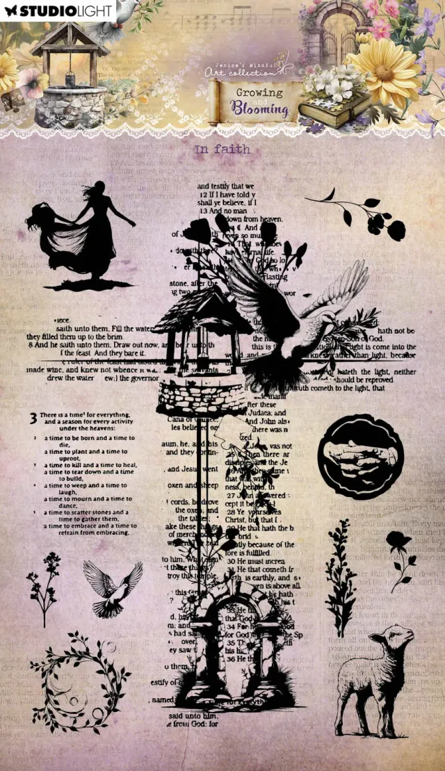 StudioLight Jenine's Mindful Art In Faith Clear Stamp