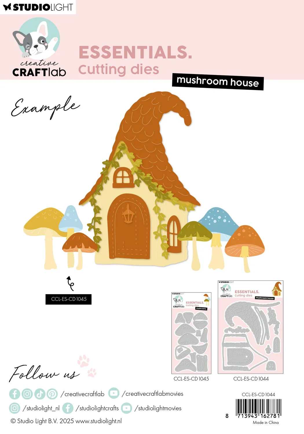 StudioLight Creative Craftlab Autumn Mushroom house Stanzschablone Pilzhaus