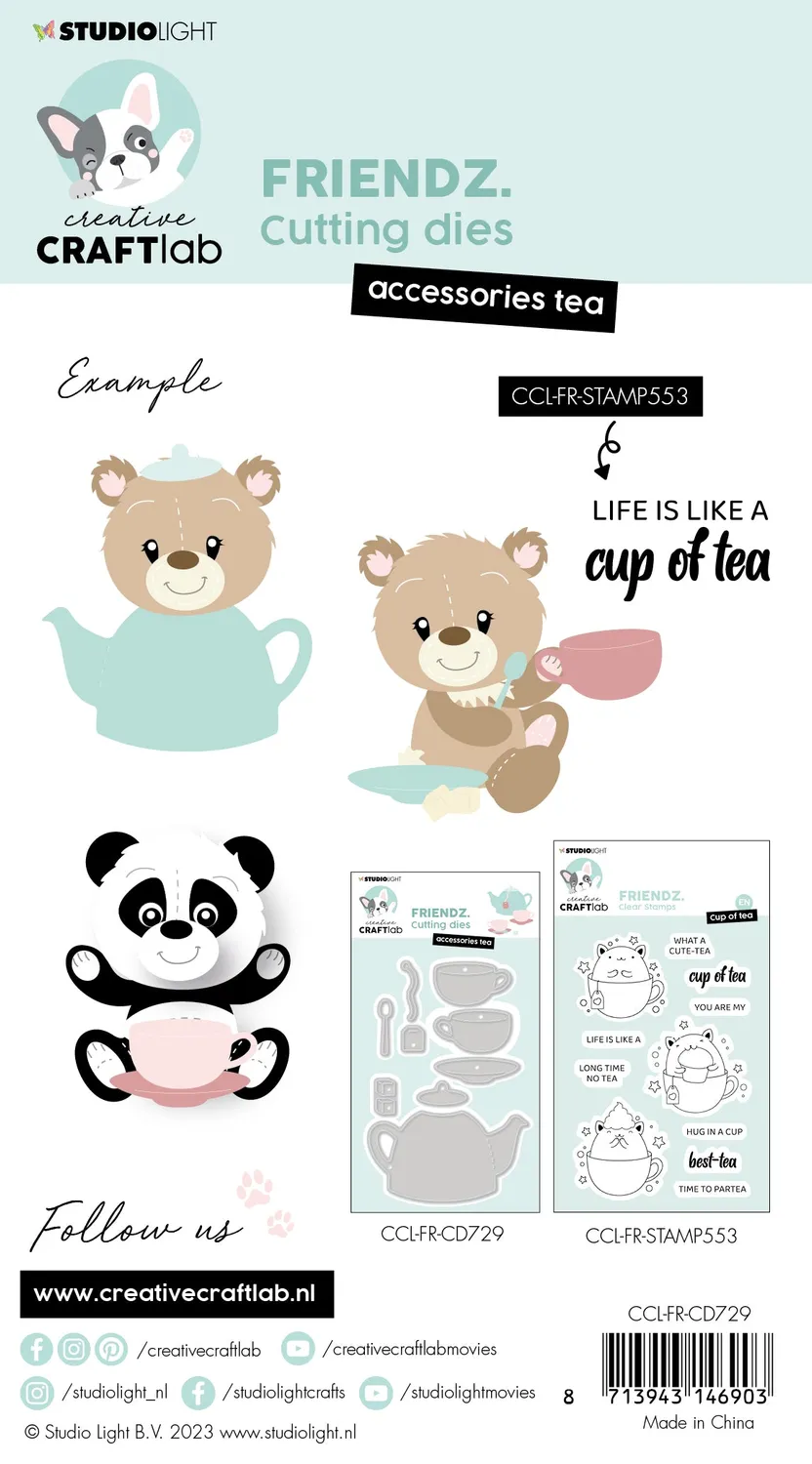 StudioLight Friendz Accessoires Tea Stanzschablone