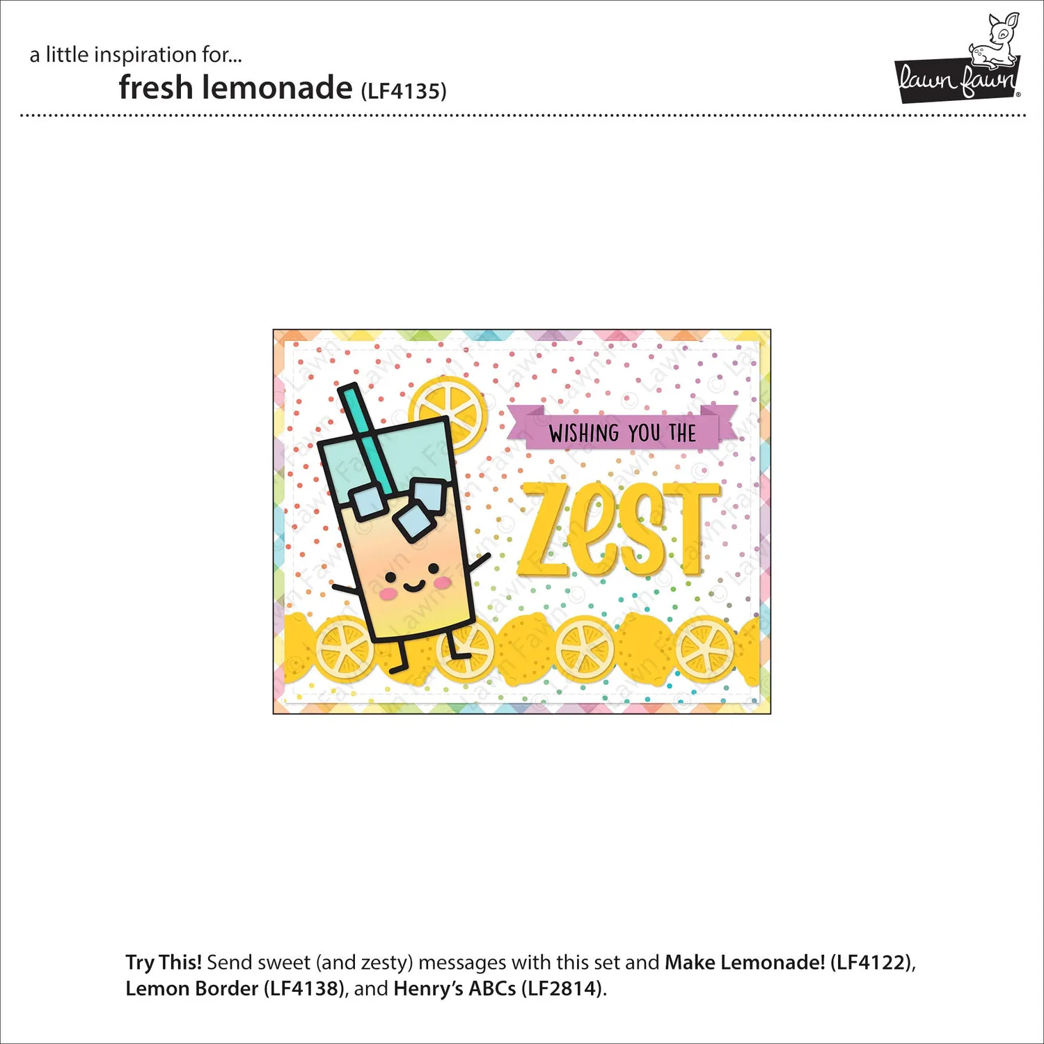 Lawn Fawn Fresh Lemonade Lawn Cuts Stanze Sommer
