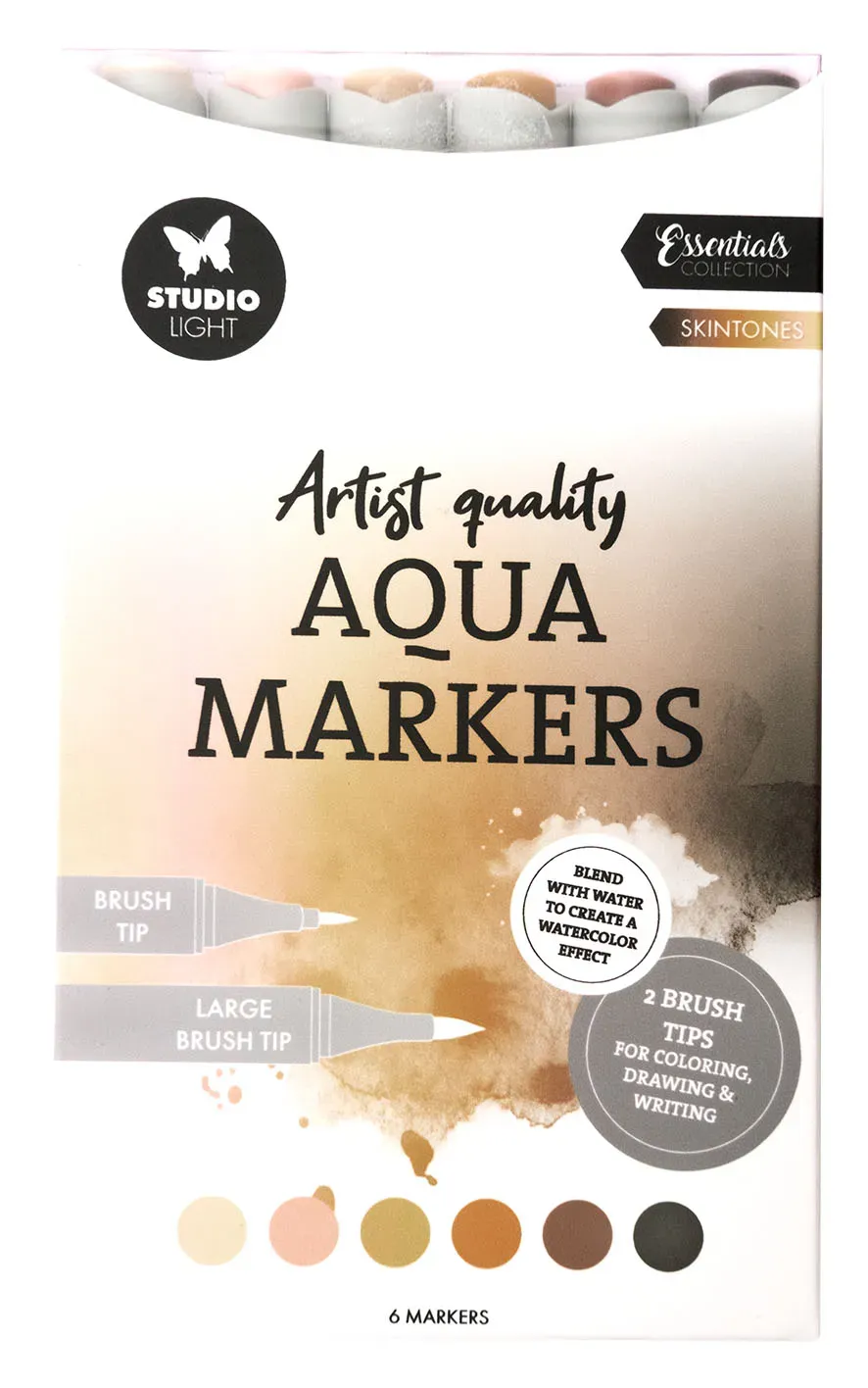 StudioLight Essentials Skintones Aqua Marker 6er Hauttöne