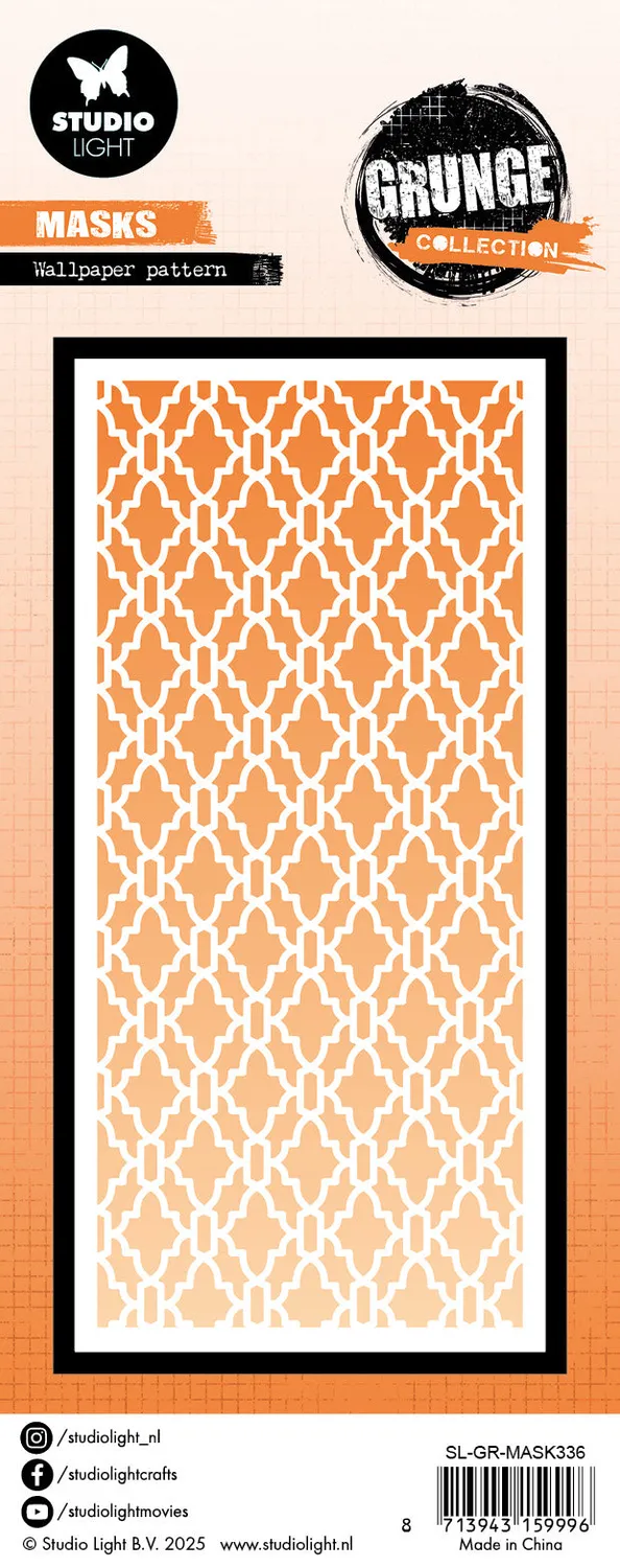 Studio Light Grunge Wallpaper Schablone 105x210 mm