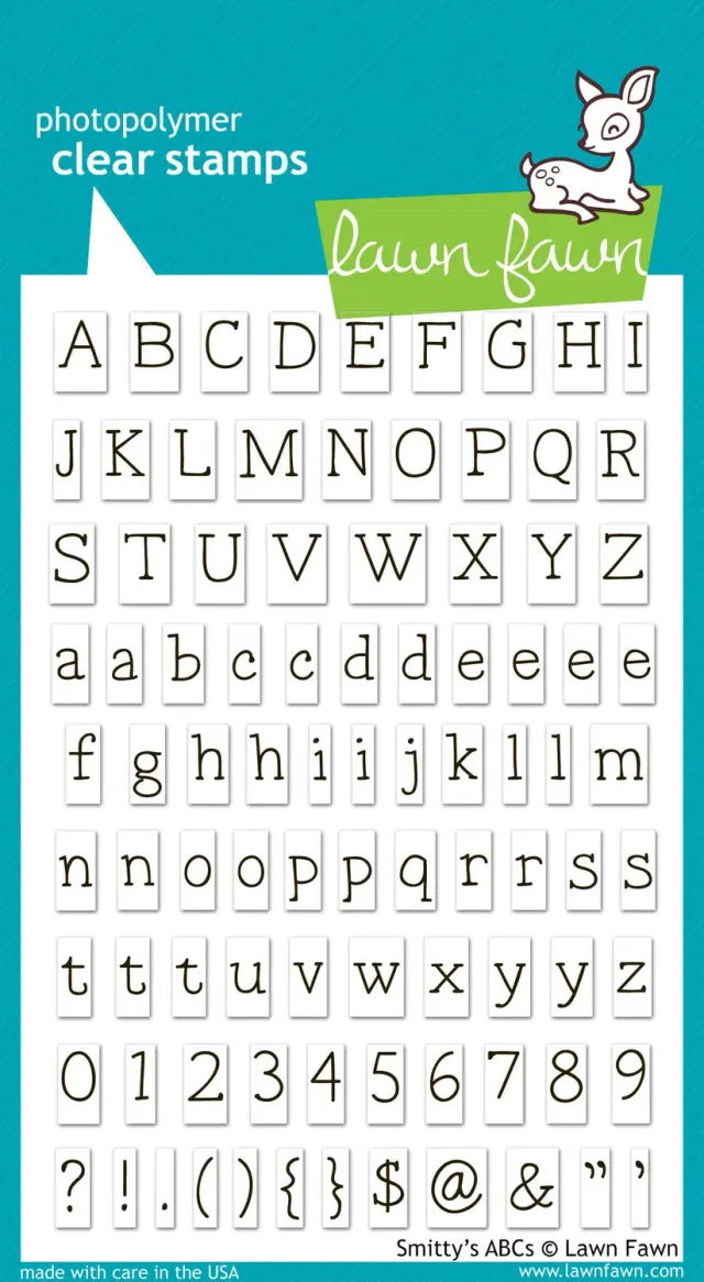 Lawn Fawn Smitty's ABCs Clear Stamps Alphabet