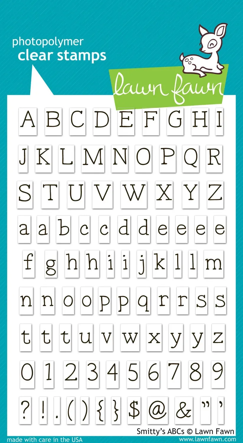 Lawn Fawn Smitty's ABCs Clear Stamps Alphabet