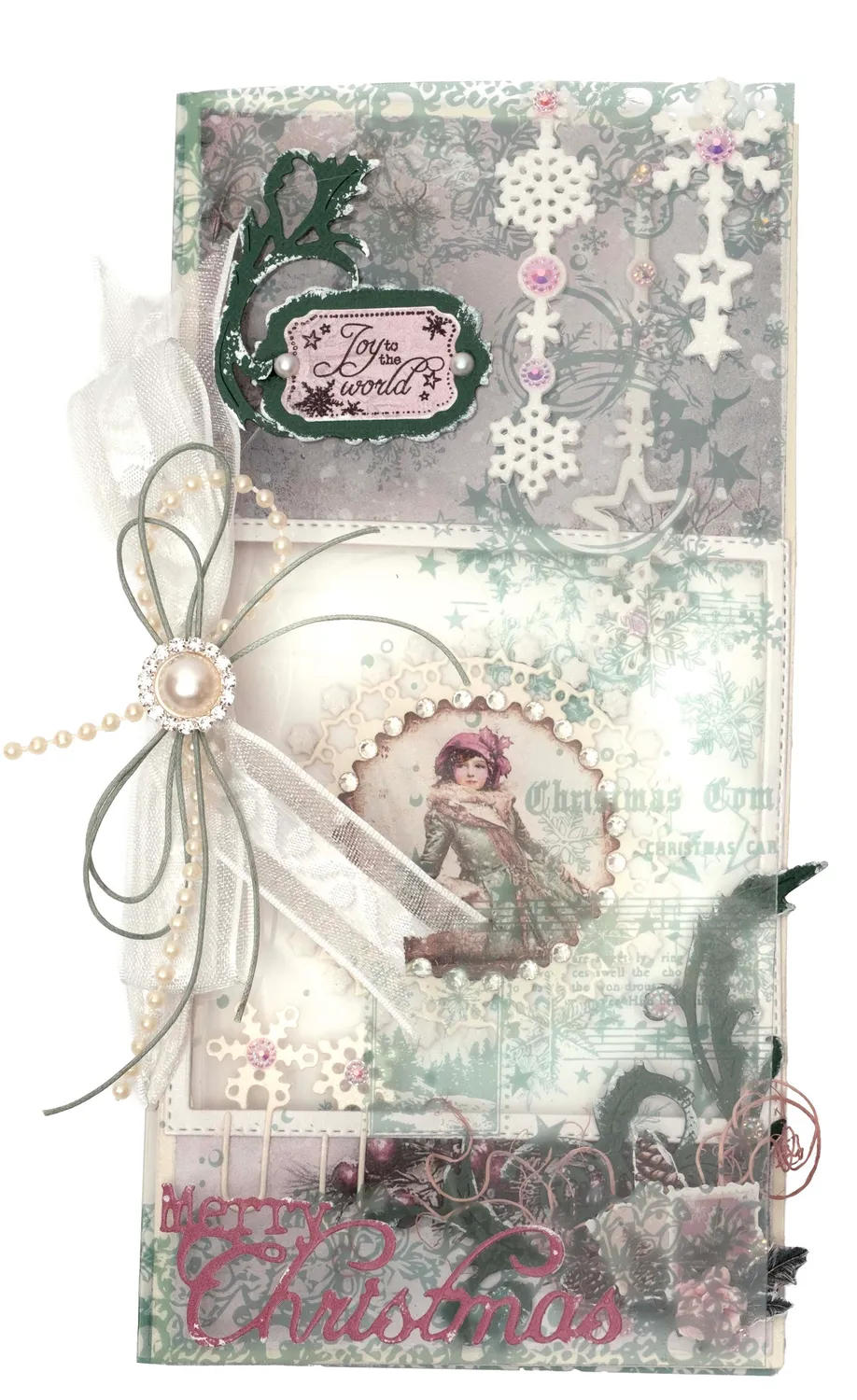 Jenine's Mindful Art Christmas Blush Merry Christmas Stanzschablone