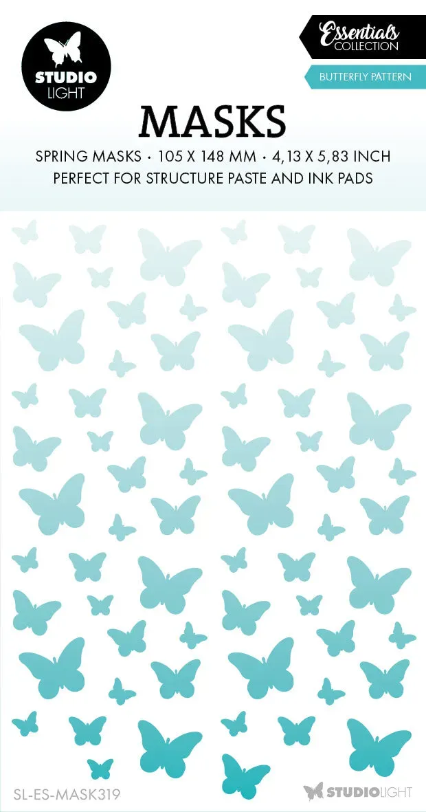 Studio Light Essentials Mask Butterflies Schablone 105x148 wieder