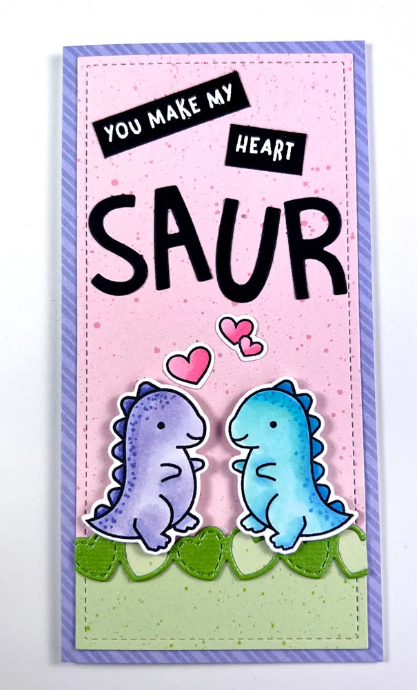 Lawn Fawn Rawr Flip-Flop LF2741 Stempel Dino