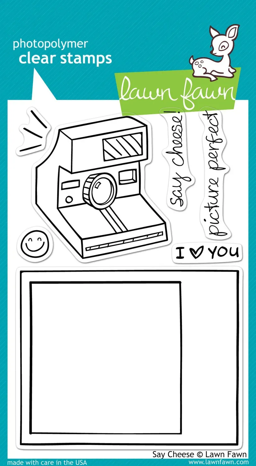 Lawn Fawn Say Cheese Stempel Polaroid Kamera