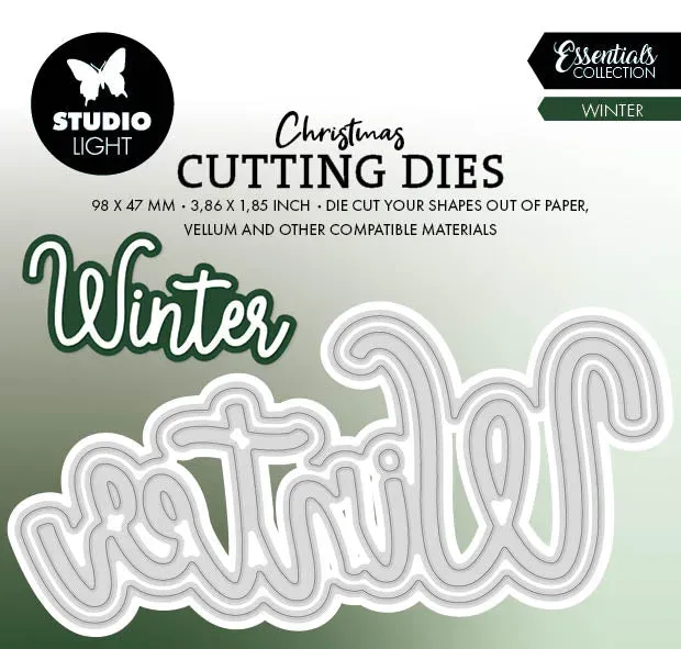 StudioLight Essentials Stanzschablone Winter 98x47 mm Metall