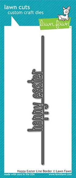 Lawn Fawn Happy Easter Line Border Stanzschablone