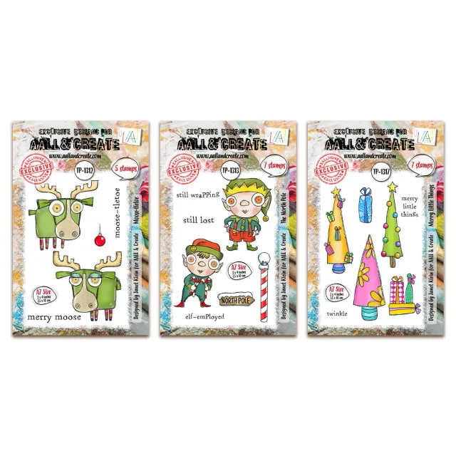 AALL and Create Janet Klein Merry Little Things Stempel Bundle