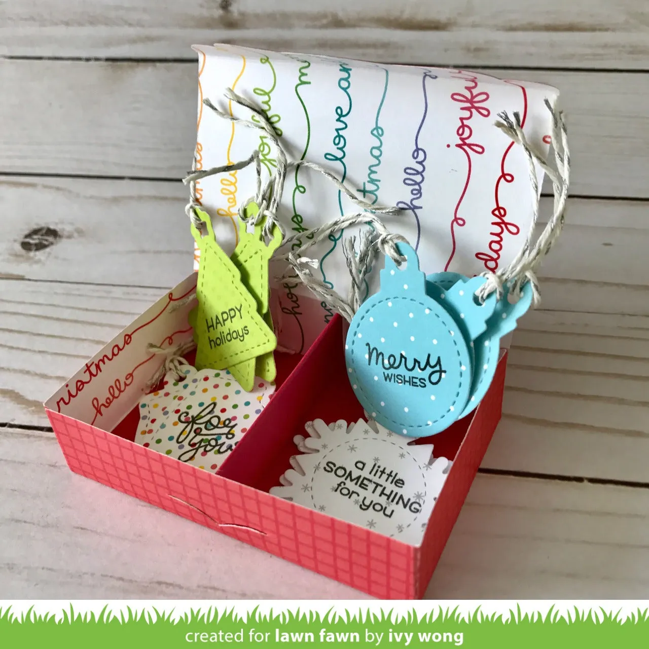 Lawn Fawn Lawn Cuts Winter Tiny Tags Stanzen 7-teilig Winter