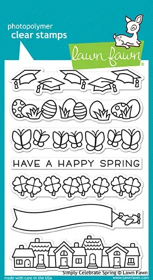 Lawn Fawn Simply Celebrate Spring LF1896 Stempelset Frühling