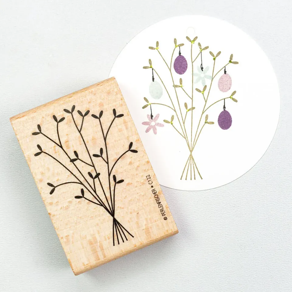Perlenfischer Frühlingsstrauß Stempel 41x61 mm Blumen