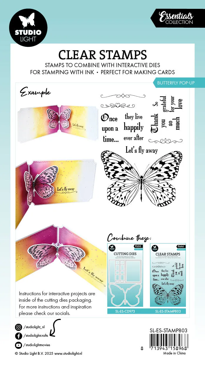 StudioLight Essentials Pop-up Clear Stamps für Karten