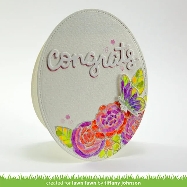 Lawn Fawn Scripty Congrats LF911 Lawn Cuts Stanze 9x3 cm
