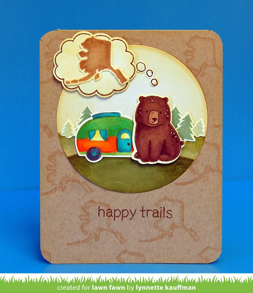 Lawn Fawn Wish You Were Here Too Stempel Mini