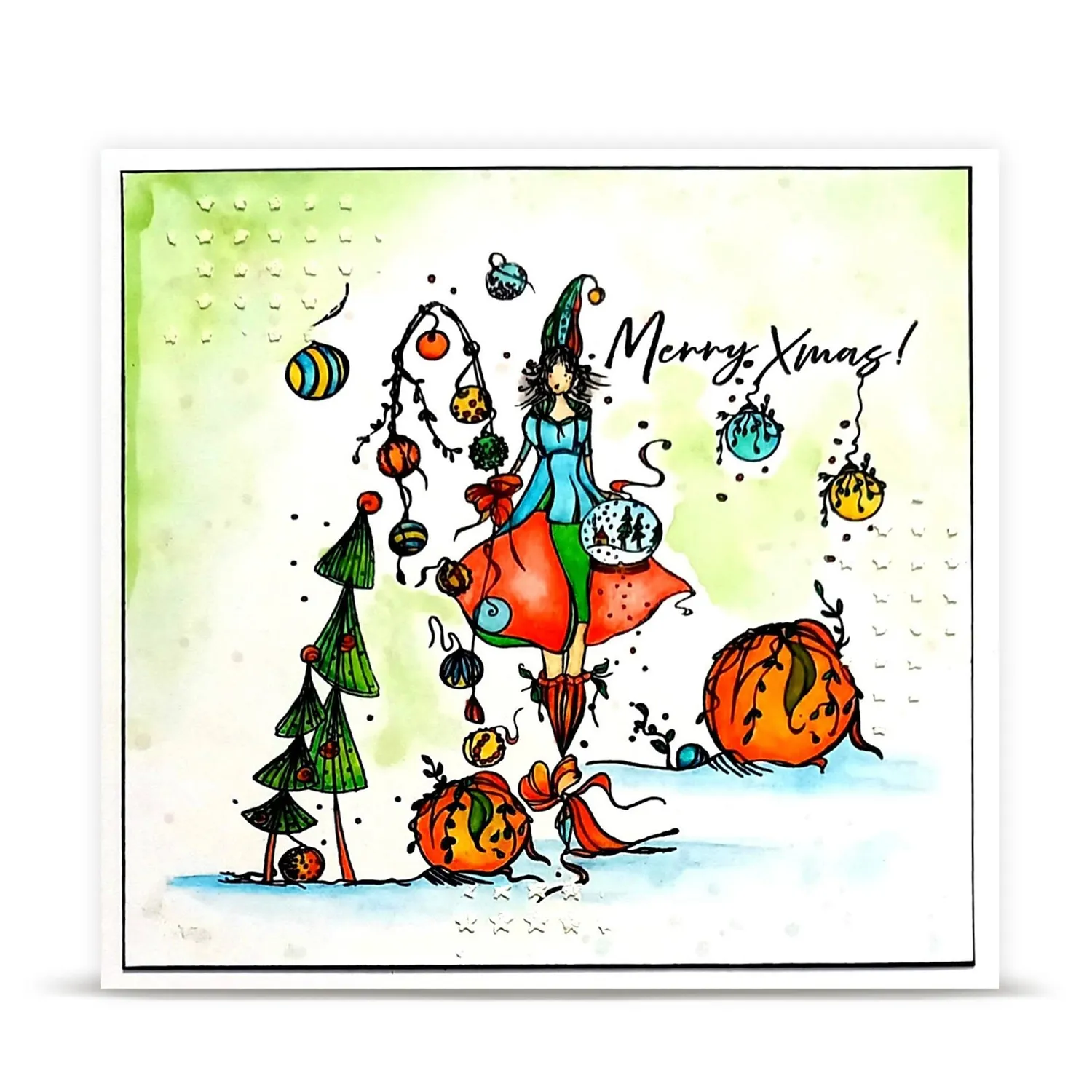 AALL and Create TP-1469 Stempelset A6 Baubles of Season Kugeln