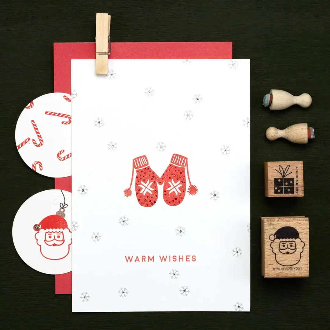 Perlenfischer Warm Wishes Stempel Schriftzug