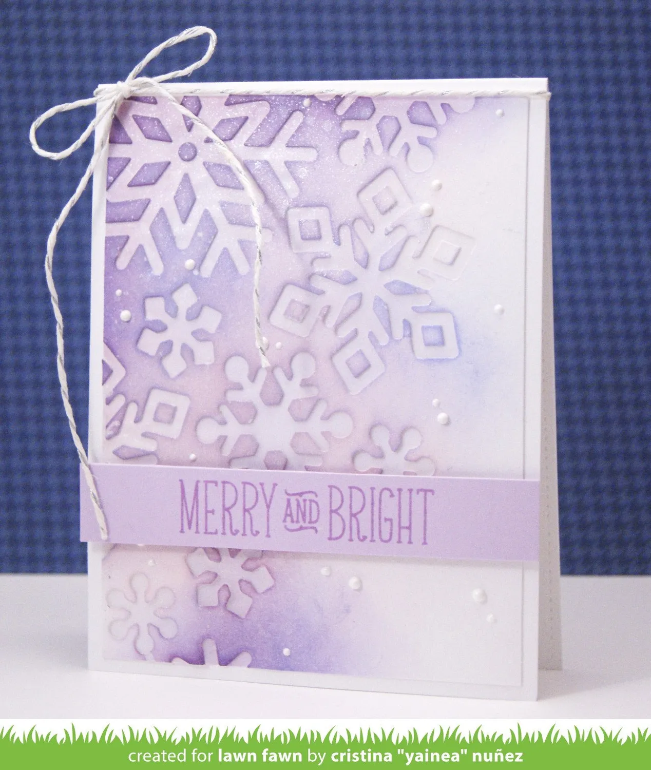 Lawn Fawn Stitched Snowflakes Stanze 5 Schneeflocken