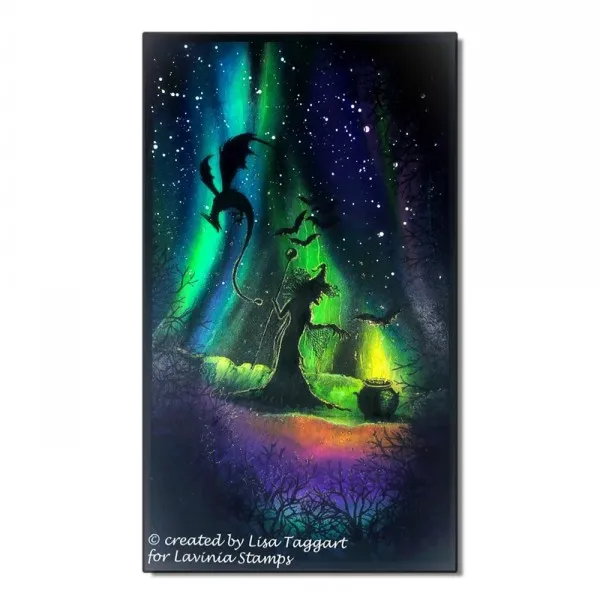 Lavinia Stamps Willow the Witch Stempel Hexe