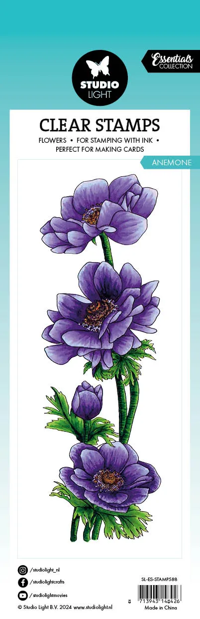StudioLight Essentials Anemone Stempel transparent