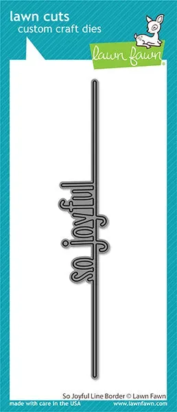 Lawn Fawn So Joyful Line Border Stanzschablone Weihnachten