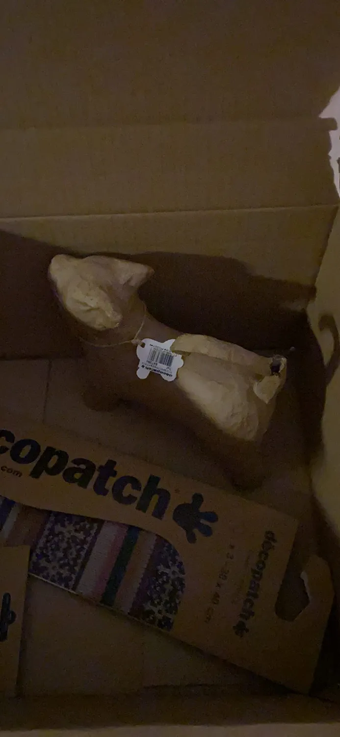 décopatch SA112O Pappmaché Katze 32 cm langer Schwanz