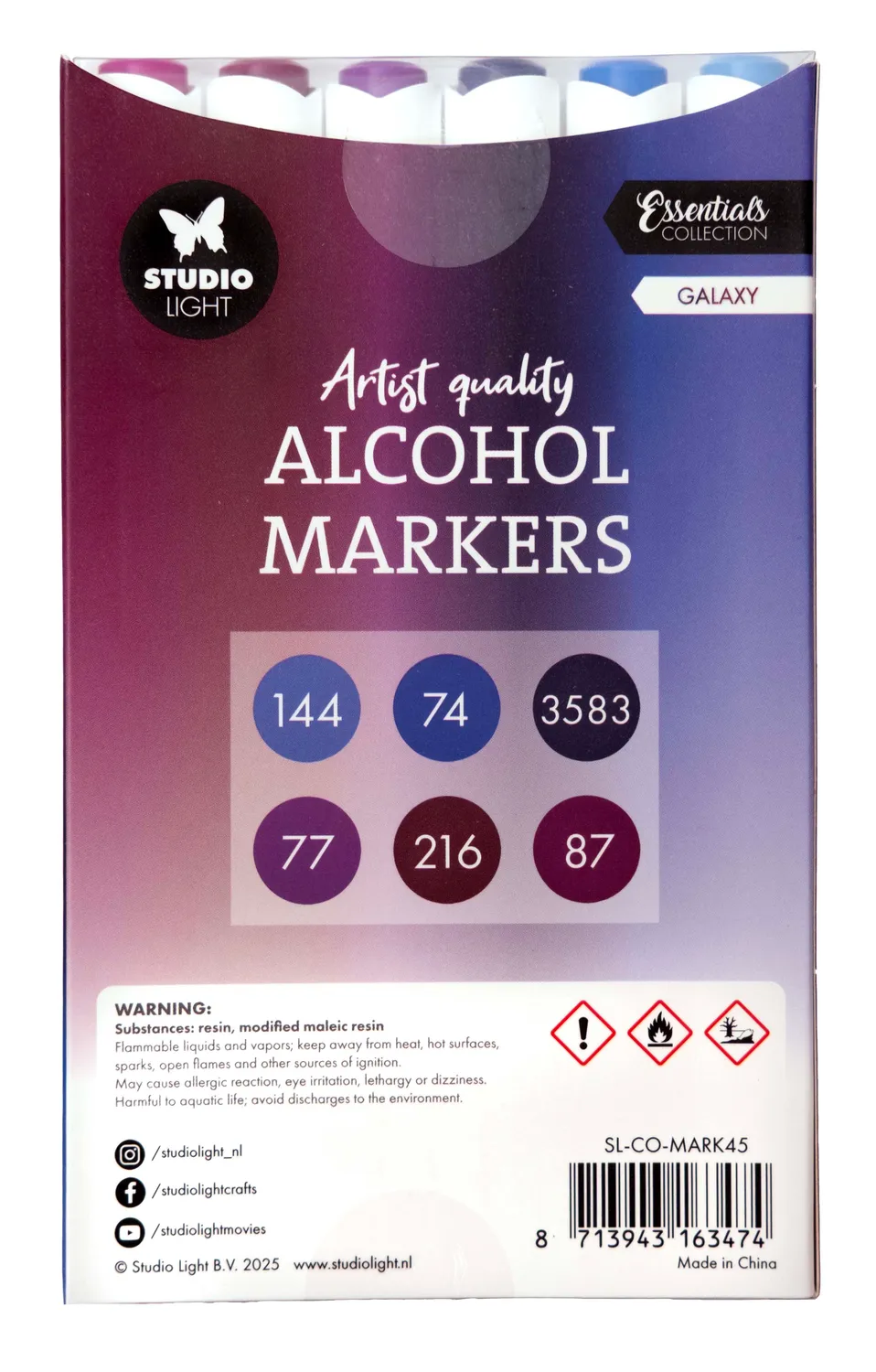 Studio Light Essentials Galaxy Alkoholmarker 6er Set