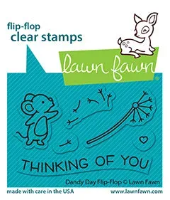 Lawn Fawn Dandy Day Flip-Flop Stempelset Maus