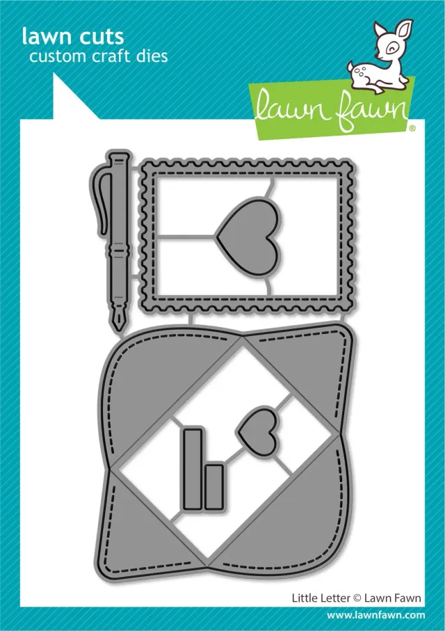 Lawn Fawn Lawn Cuts Little Letter Stanzen Briefumschlag