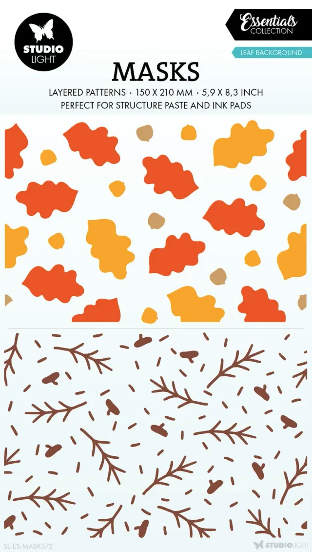 StudioLight Essentials Leaf Background Maske 150x210 mm