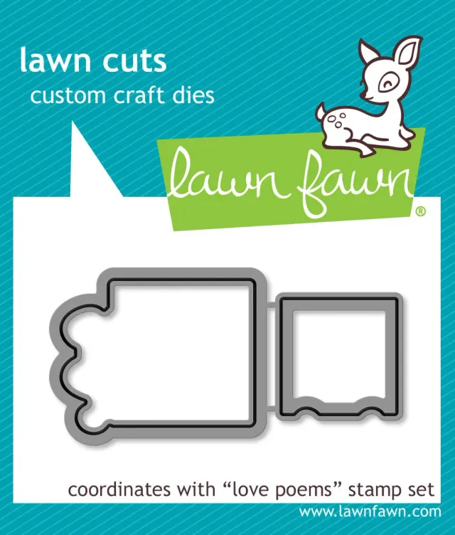 Lawn Fawn LF2168 Love Poems Stanzschablone Set