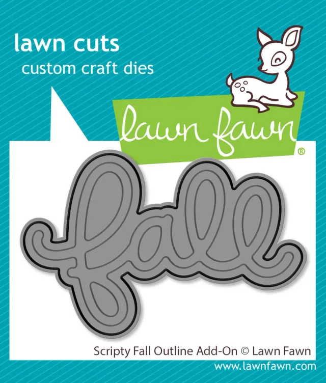 Lawn Fawn Scripty Fall Outline Add-On Stanze LF3872 Herbst
