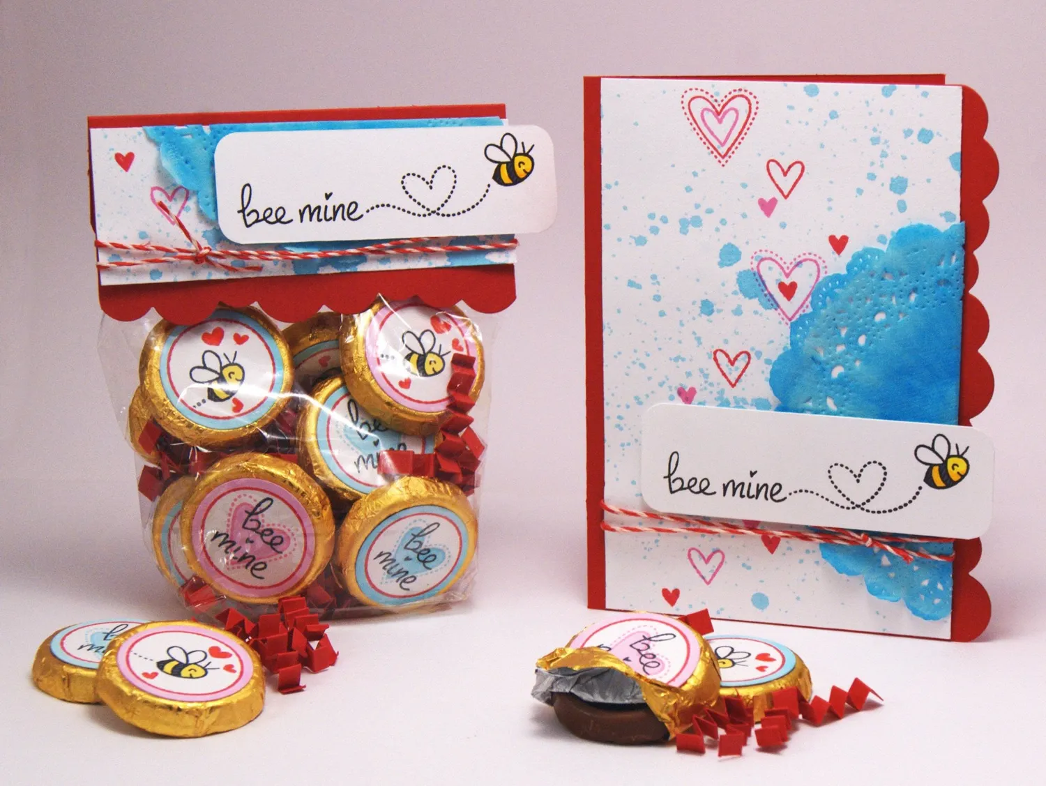 Lawn Fawn Bee Mine Clear Stamps Valentinstag Mini
