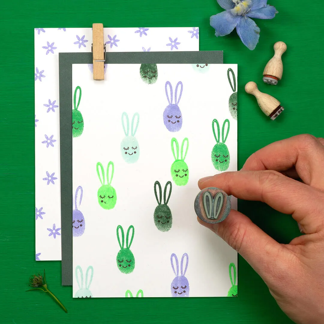 Perlenfischer Bunny ears Stempel klein 11x15 mm