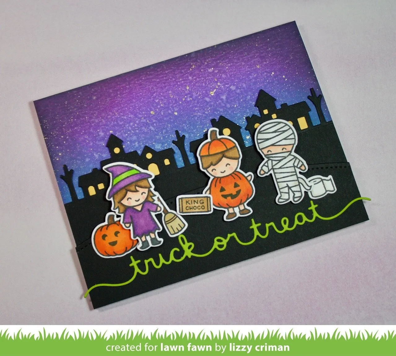 Lawn Fawn Trick or Treat Border Stanzschablone Halloween