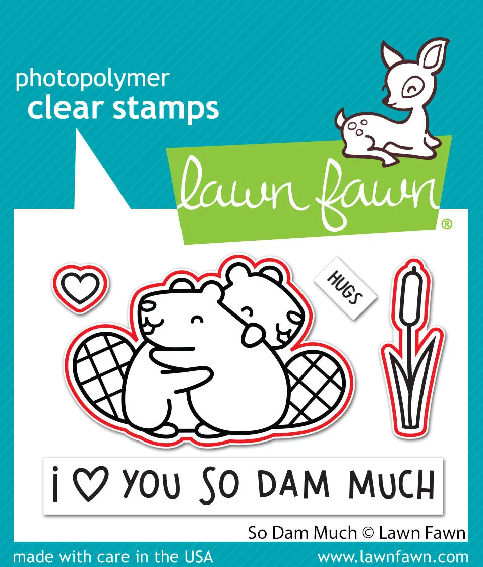 Lawn Fawn So Dam Much LF3014 Stanzschablonen Biber Valentinstag